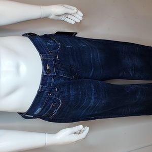 TRUE RELIGION BLUE JEANS, "RICKY RLEAXED STRAIGHT", SIZE W 31, IN-SEAM 34